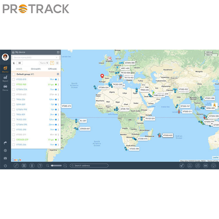 Sistema de rastreamento GPS para veículos e frotas